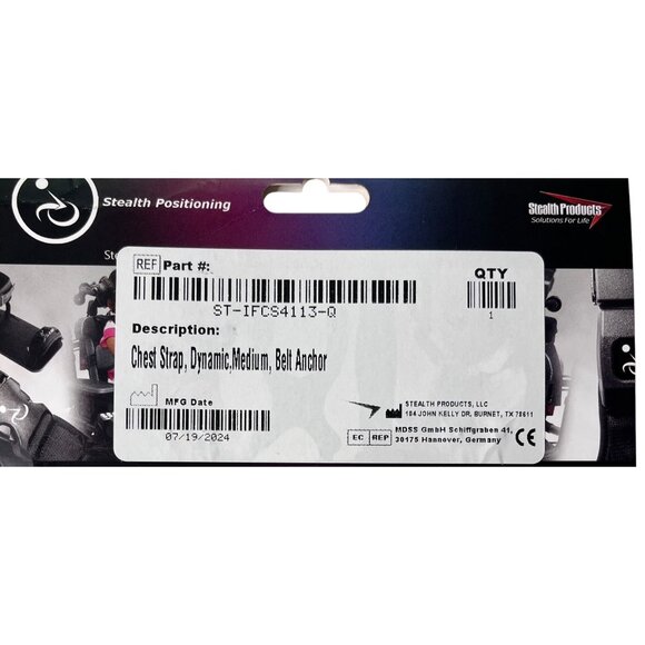 Stealth Positioning Chest Strap Belt Anchor Size Medium ST-IFCS4113-Q - Picture 3 of 4